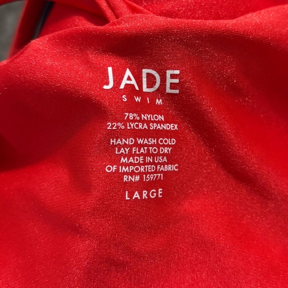 NWT JADE SWIM Women's Red All In One Piece Swimsuit - Picture 11 of 13